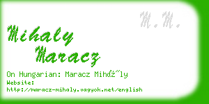 mihaly maracz business card